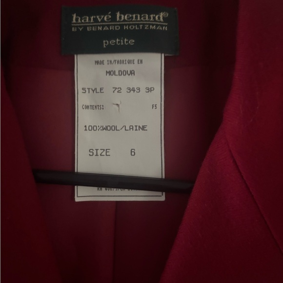 Red Double-Breasted Blazer with Gold Fleur-de-Lis